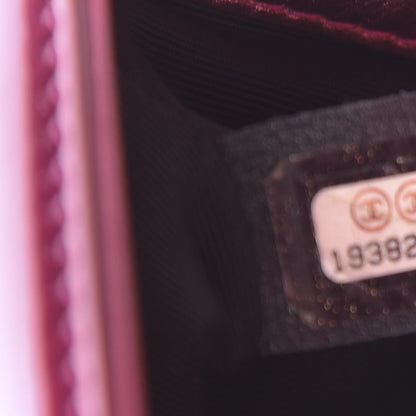 Chanel Metallic Patent Calfskin Quilted Small Boy Flap Pink 7 of 11
