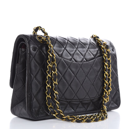 Chanel Lambskin Quilted Medium Double Flap Black 3 of 15