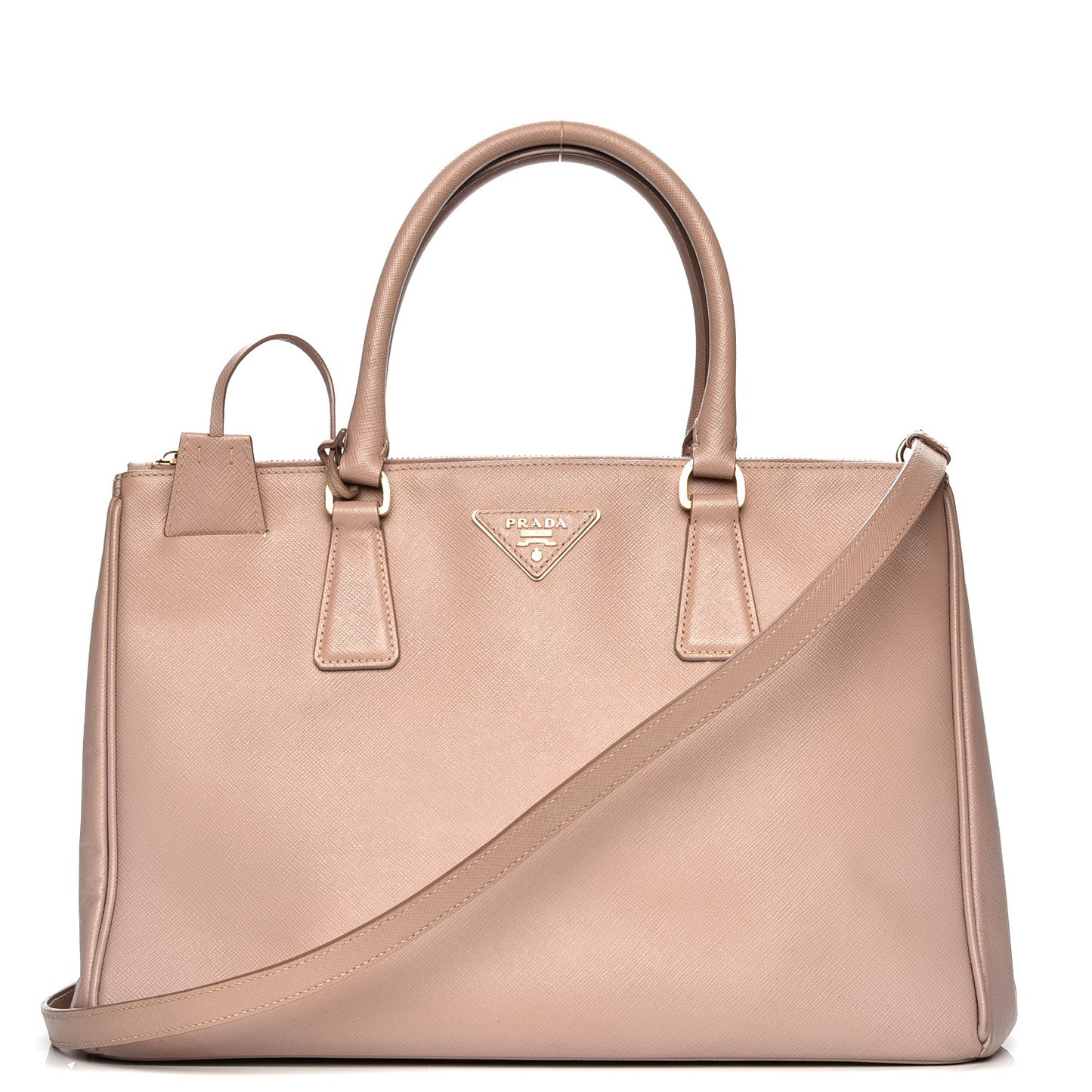 Saffiano Medium Galleria Double Zip Tote Cammeo