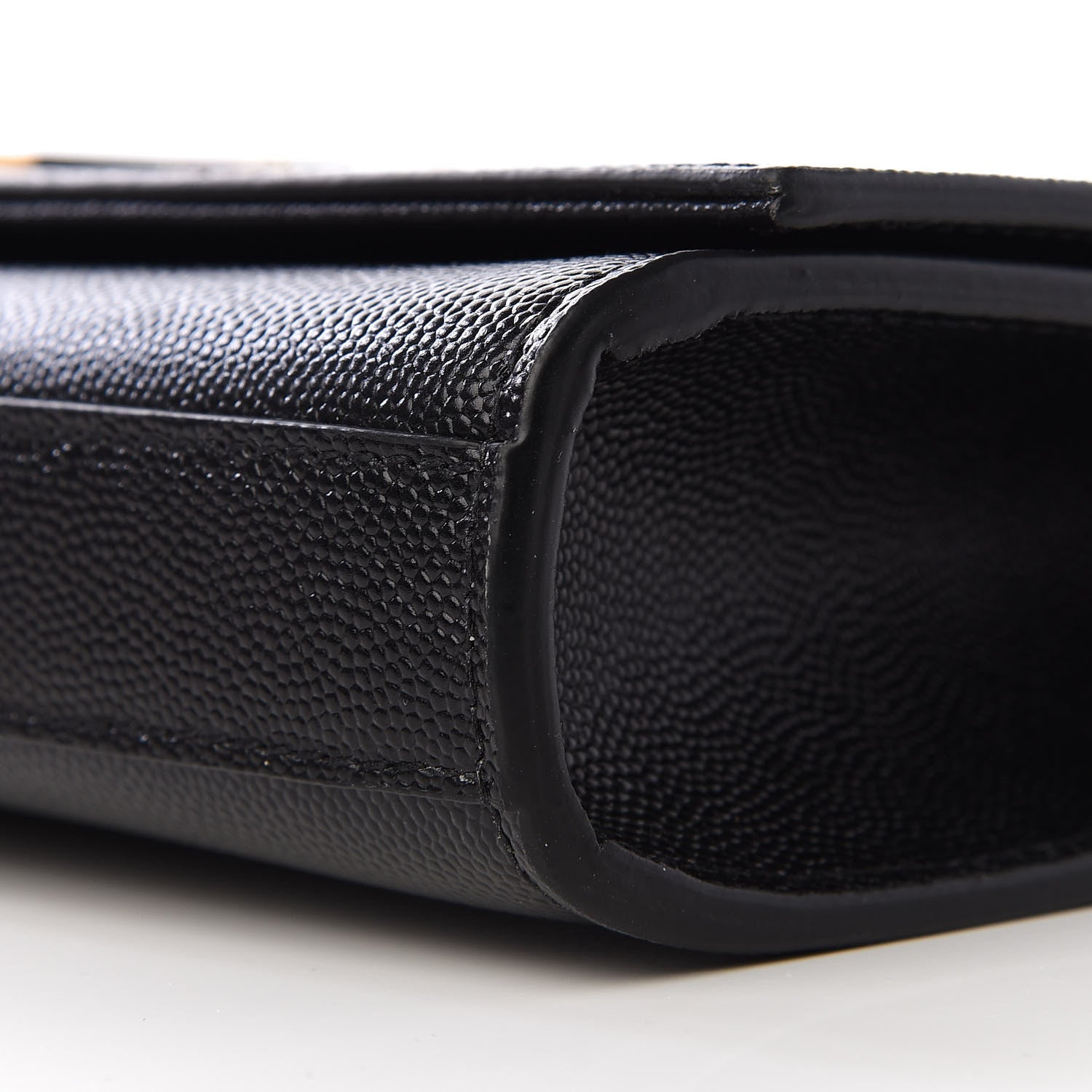 Saint Laurent Grain De Poudre Classic Monogram Tassel Clutch Black 6 of 7