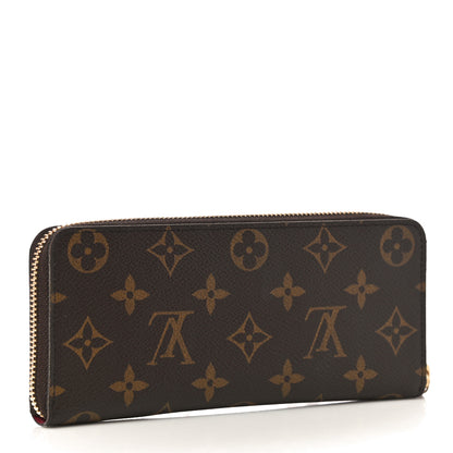 Louis Vuitton Monogram Clemence Wallet Fuchsia 3 of 10