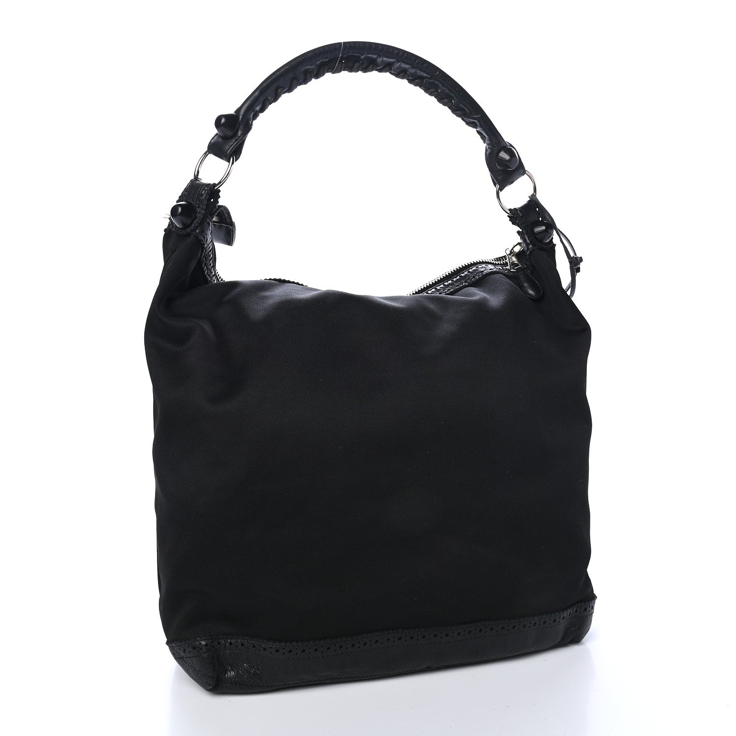 Balenciaga Jersey Giant Brogues Hardware Day Hobo Black 2 of 8