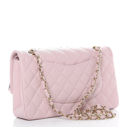 Chanel Caviar Quilted Medium Double Flap Light Pink 3 of 11