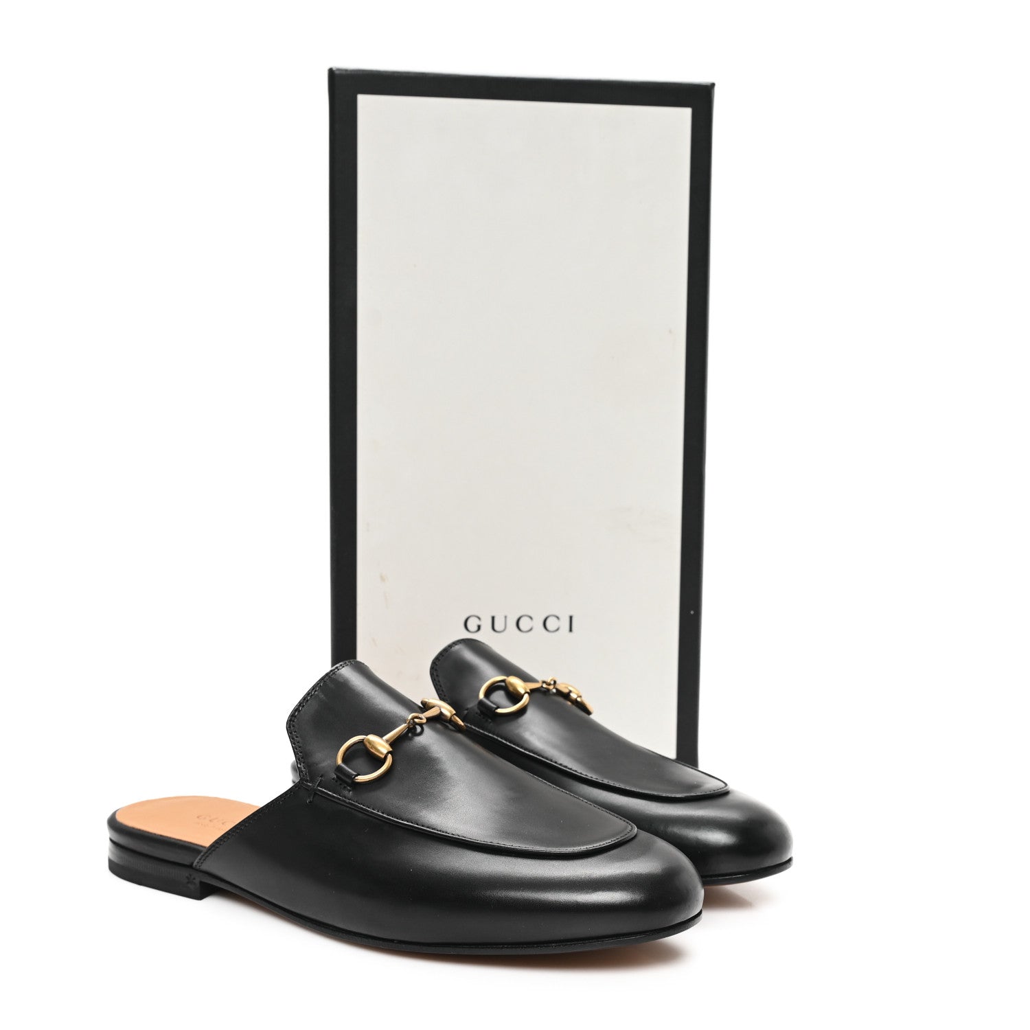 Gucci Calfskin Womens Princetown Slippers 37 Black 10 of 10