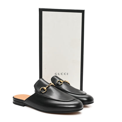 Gucci Calfskin Womens Princetown Slippers 37 Black 10 of 10