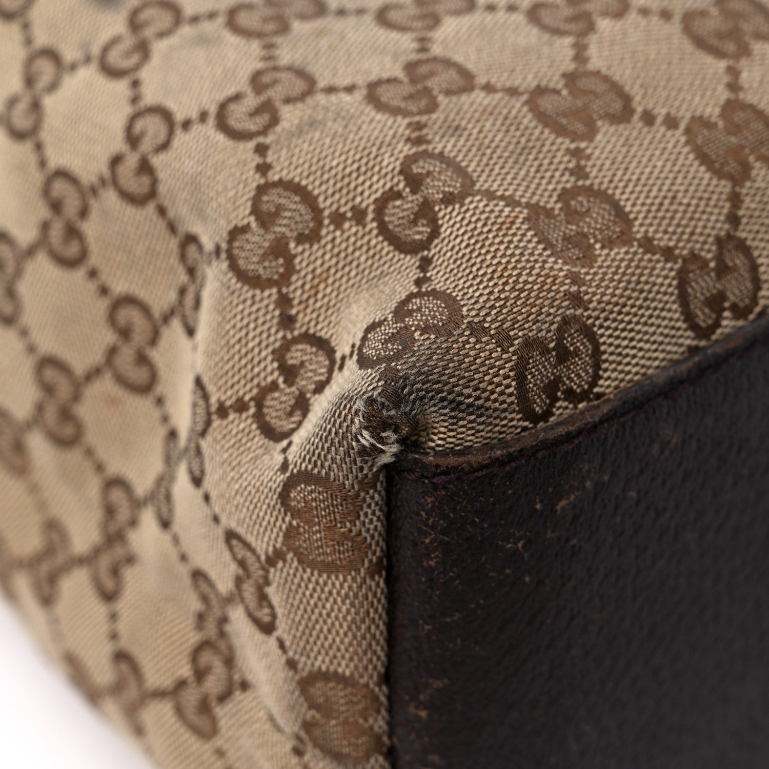 Gucci GG Monogram Large Web Handle Vertical Tote Dark Brown 8 of 16