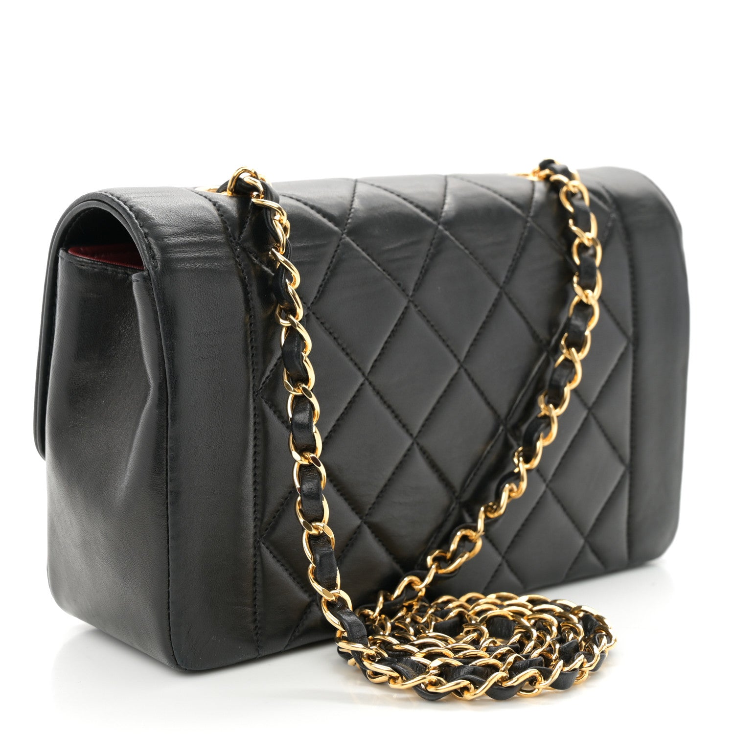 Chanel Lambskin Quilted Small Single Flap Black 3 of 13