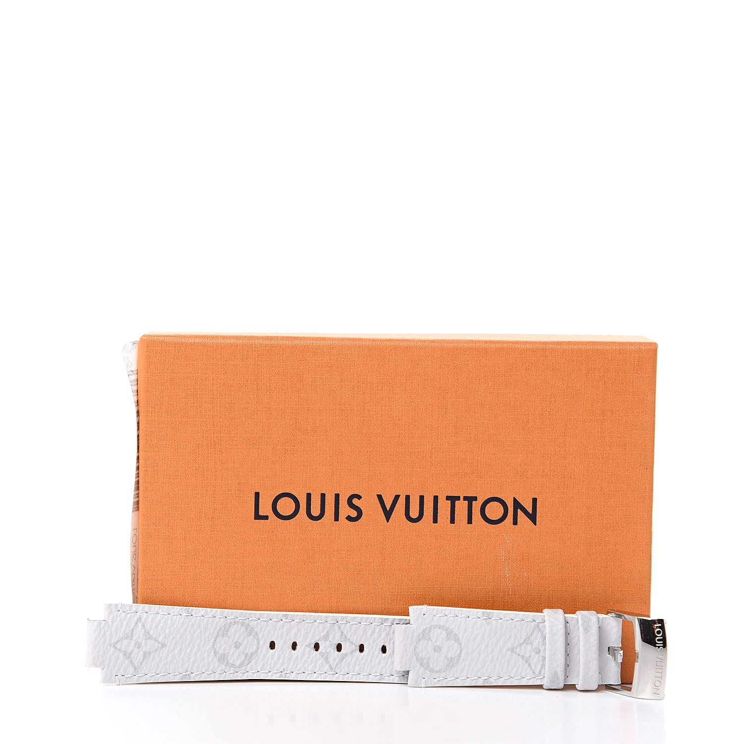 Louis Vuitton Monogram Tambour 10mm Watch Strap White 6 of 6