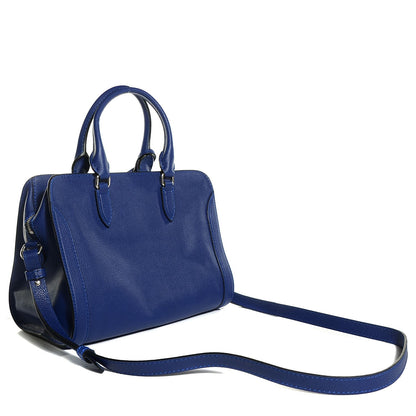 Alexander McQueen Pebbled Calfskin Small Skull Padlock Zip Around Tote Ultramarine 3 of 7