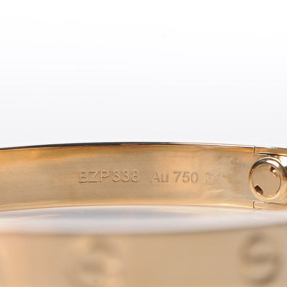 Cartier 18K Yellow Gold LOVE Bracelet 17 8 of 11