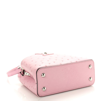 Louis Vuitton Ostrich Capucines Mini Pink 4 of 9