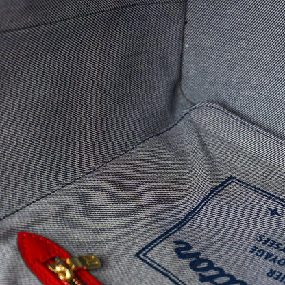 Louis Vuitton Denim Damier Monogram Patchwork Neverfull Blue Rouge 8 of 10