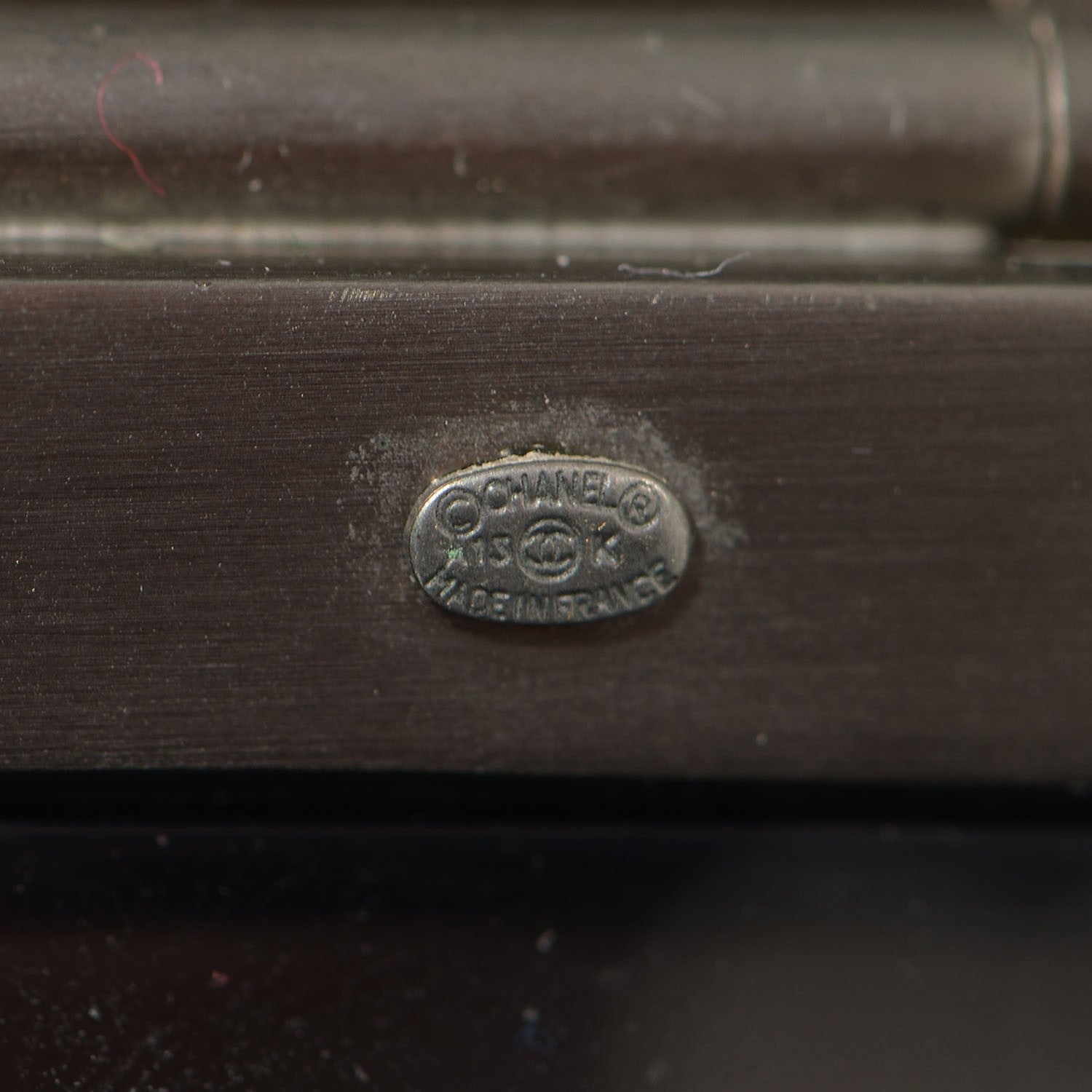 Chanel Resin Crystal CC Cuff Black 6 of 7