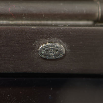 Chanel Resin Crystal CC Cuff Black 6 of 7