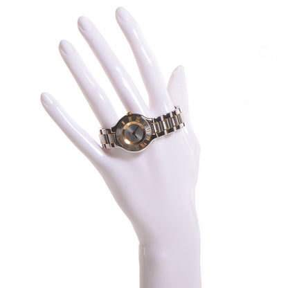 Cartier Stainless Steel 18K Yellow Gold 28mm Must De 21 Quartz Watch 3 of 9