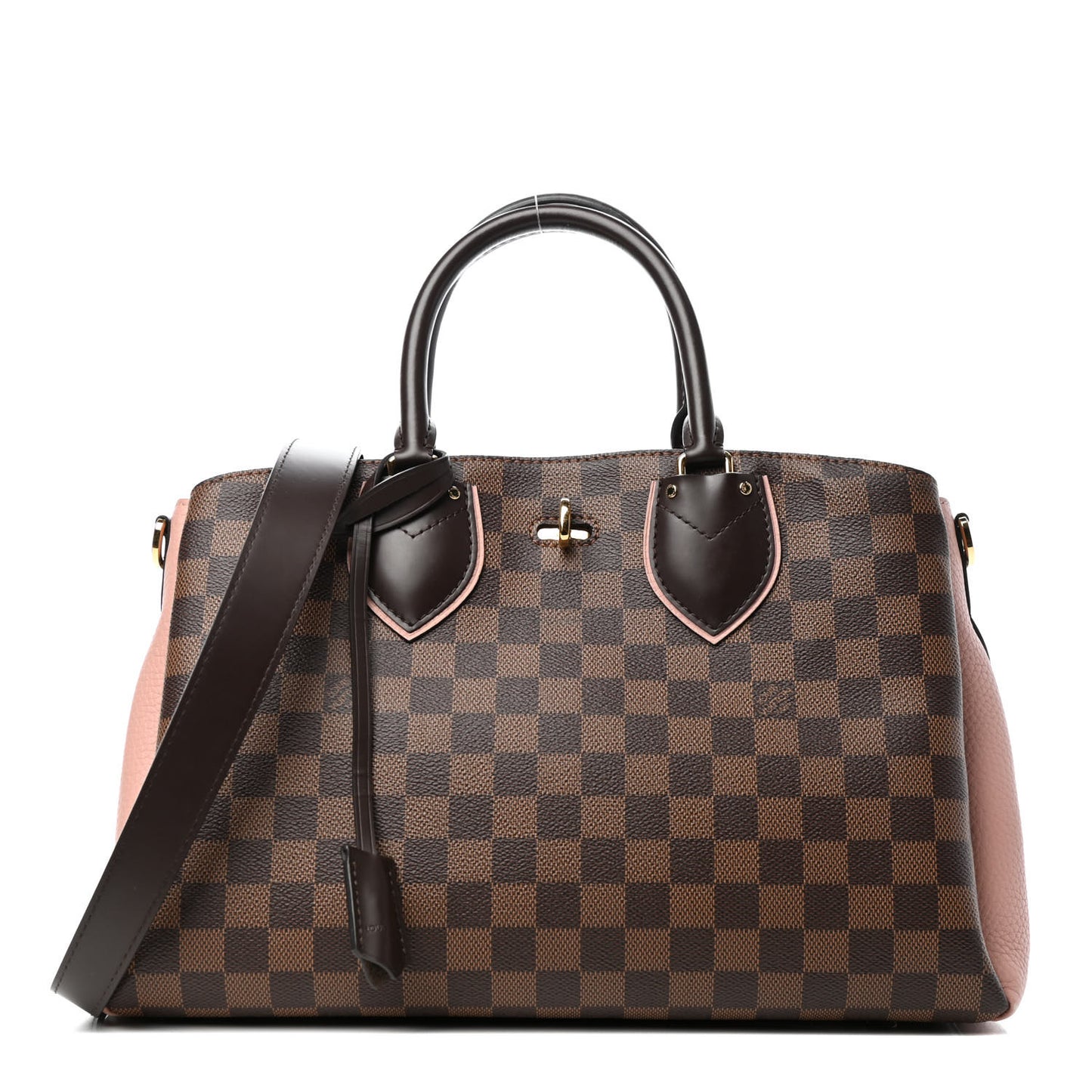 Cuir Taurillon Damier Ebene Normandy Magnolia