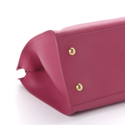 Saint Laurent Calfskin Small Classic Y Cabas Fuchsia 7 of 11