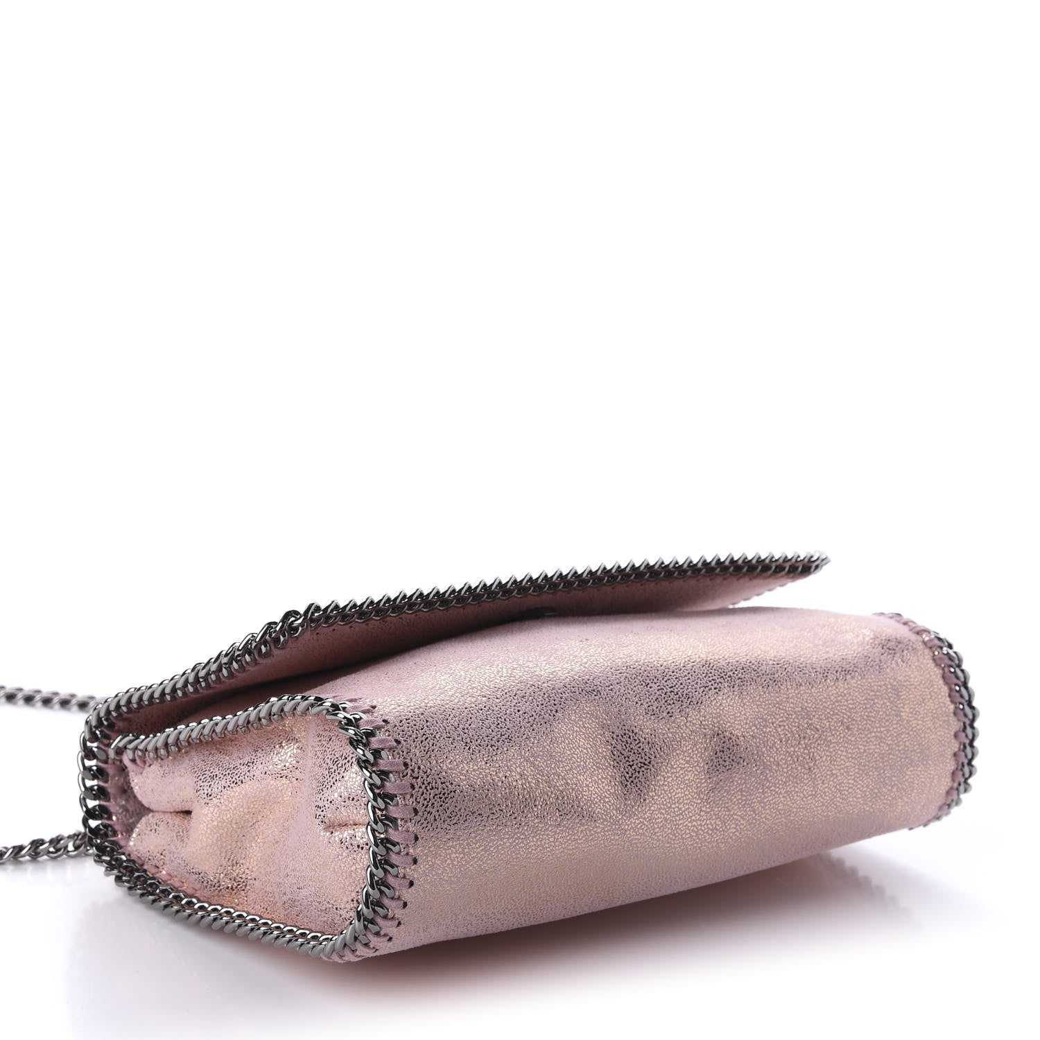 Stella McCartney Metallic Shaggy Deer Falabella Messenger Pink 4 of 10