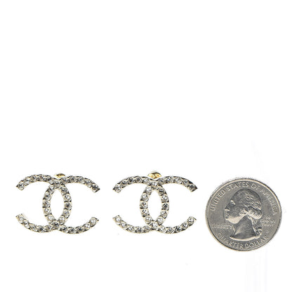 Chanel Baguette Crystal High Society CC Earrings Gold 2 of 5