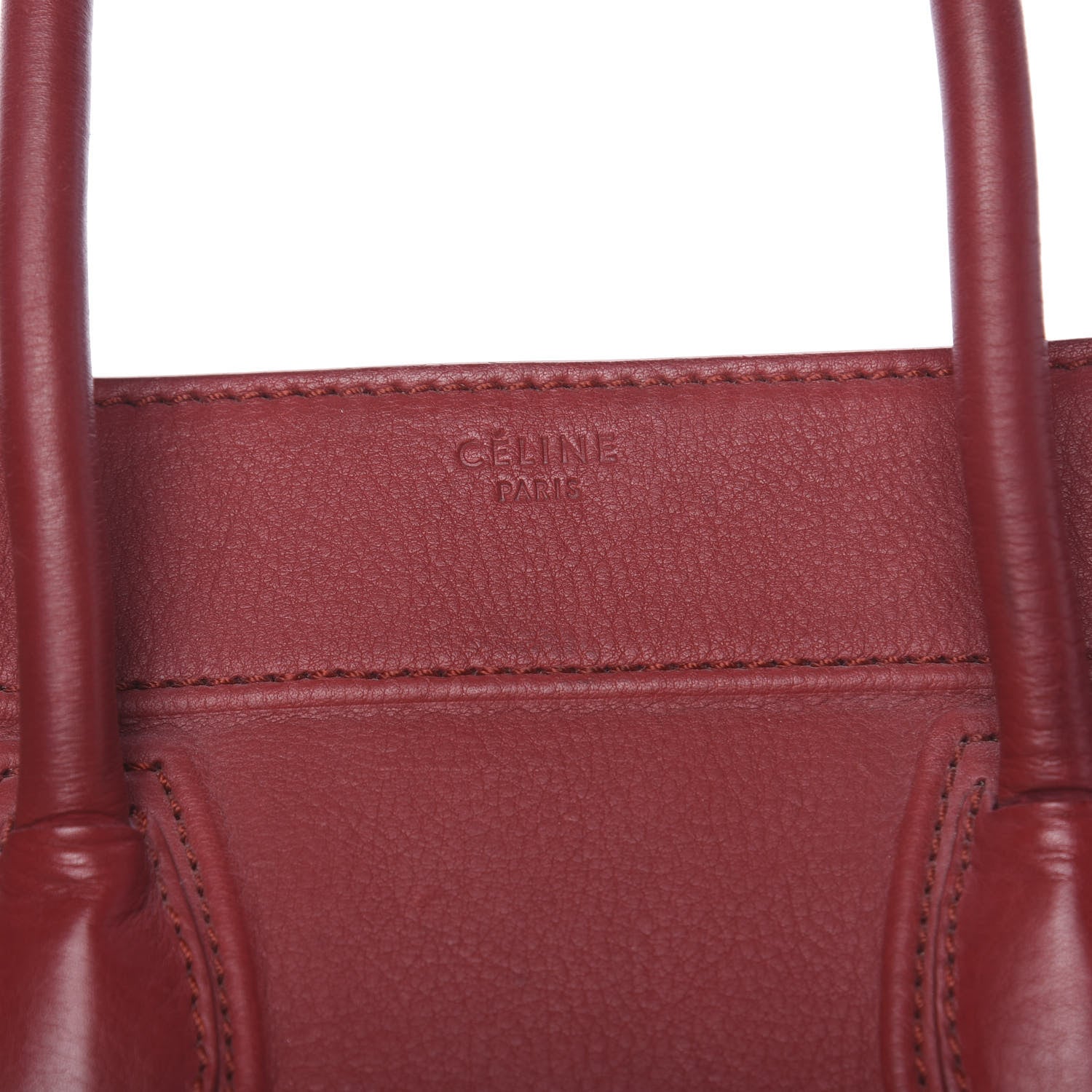 Celine Supple Calfskin Medium Phantom Luggage Red 6 of 18