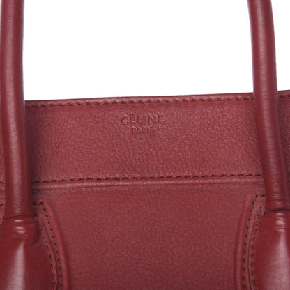 Celine Supple Calfskin Medium Phantom Luggage Red 6 of 18