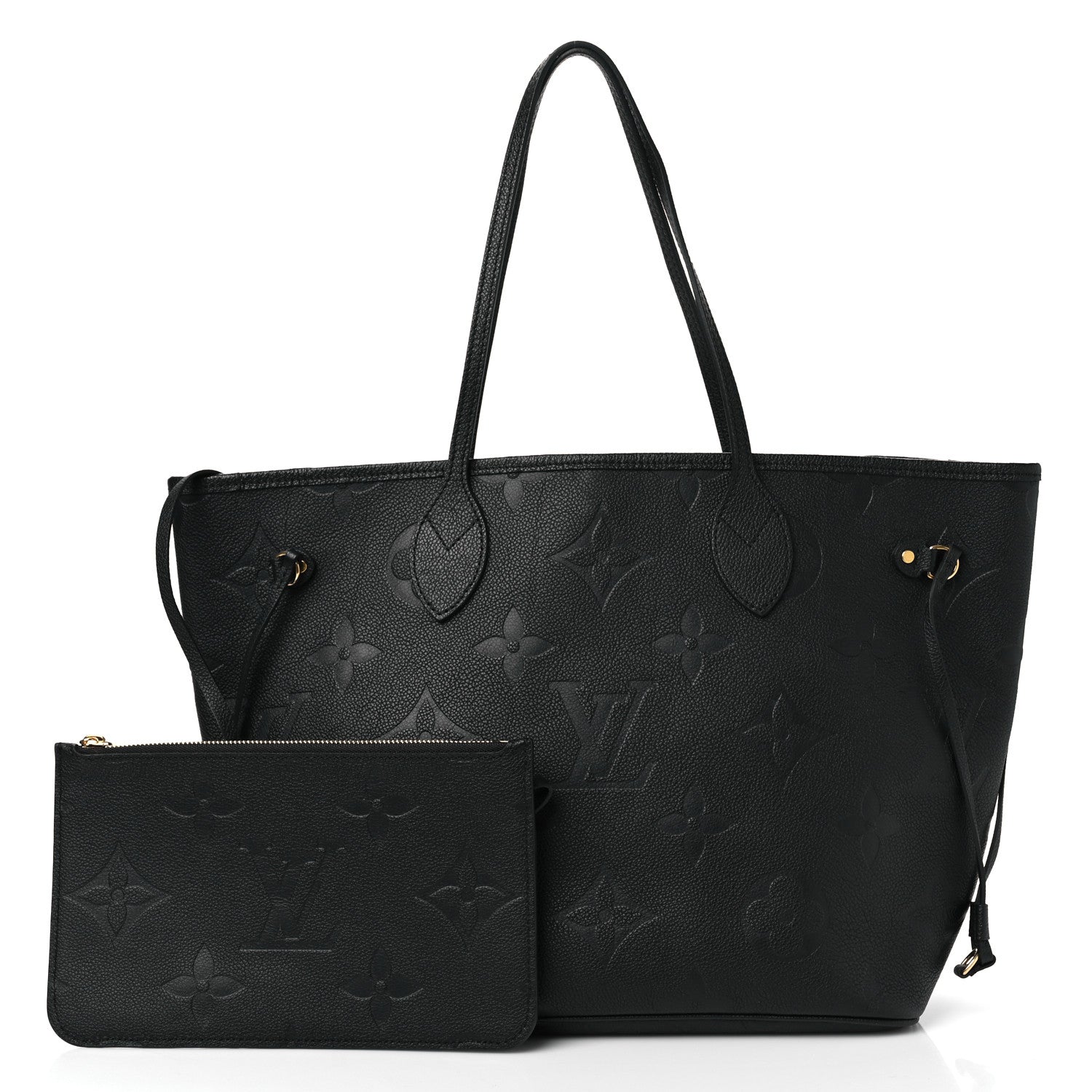 Louis Vuitton Empreinte Monogram Giant Neverfull MM Black 2 of 10