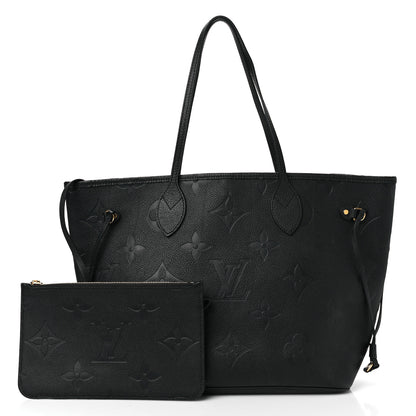 Louis Vuitton Empreinte Monogram Giant Neverfull MM Black 2 of 10