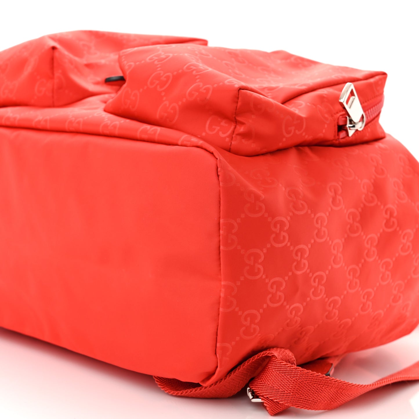 Nylon Monogram Small Single Buckle Backpack Red