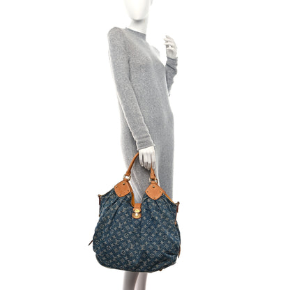 Louis Vuitton Denim Mahina XL Blue 2 of 13