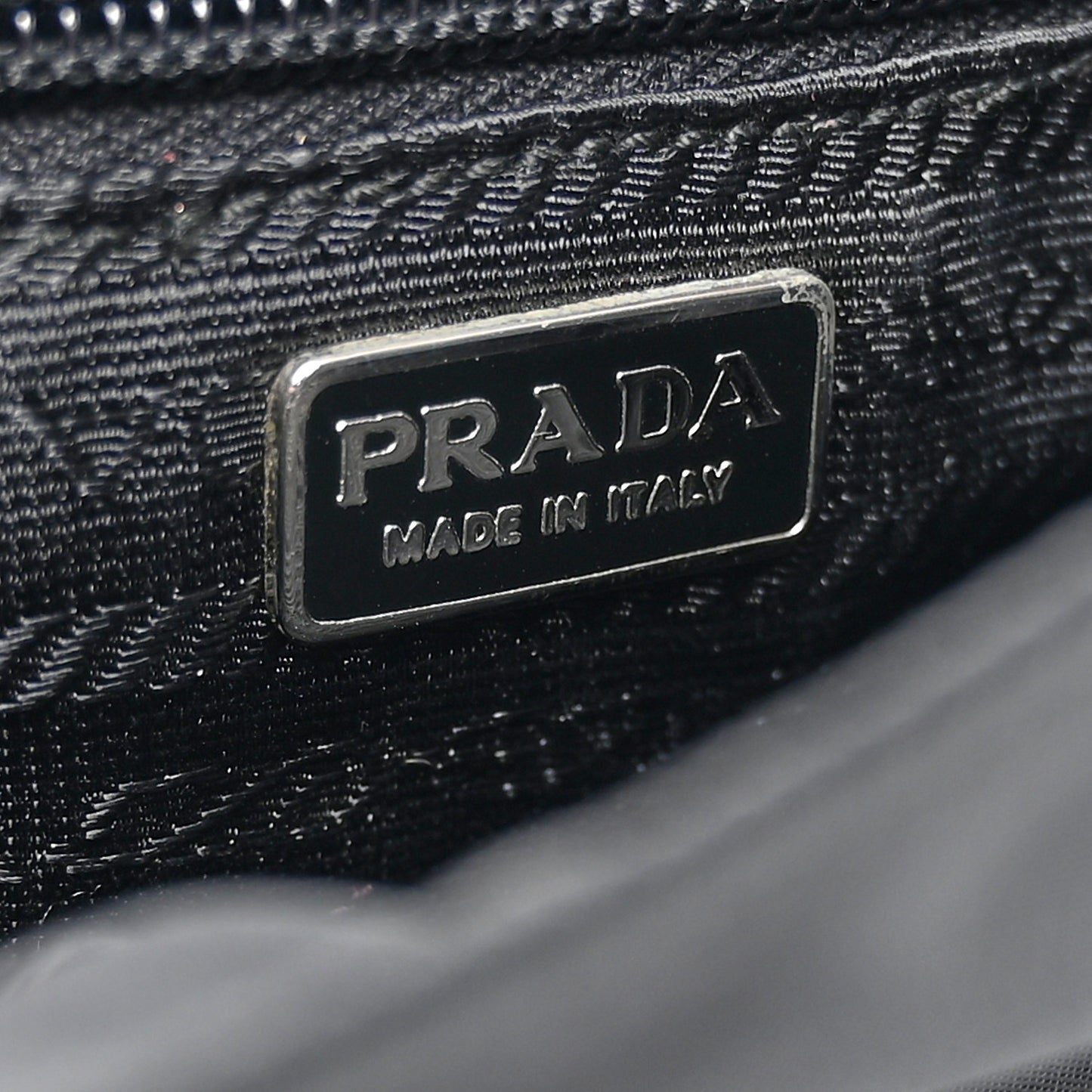 Nylon Flap Messenger Bag Black