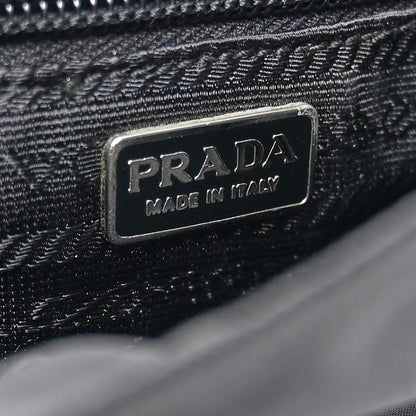 Prada Nylon Flap Messenger Bag Black 6 of 13