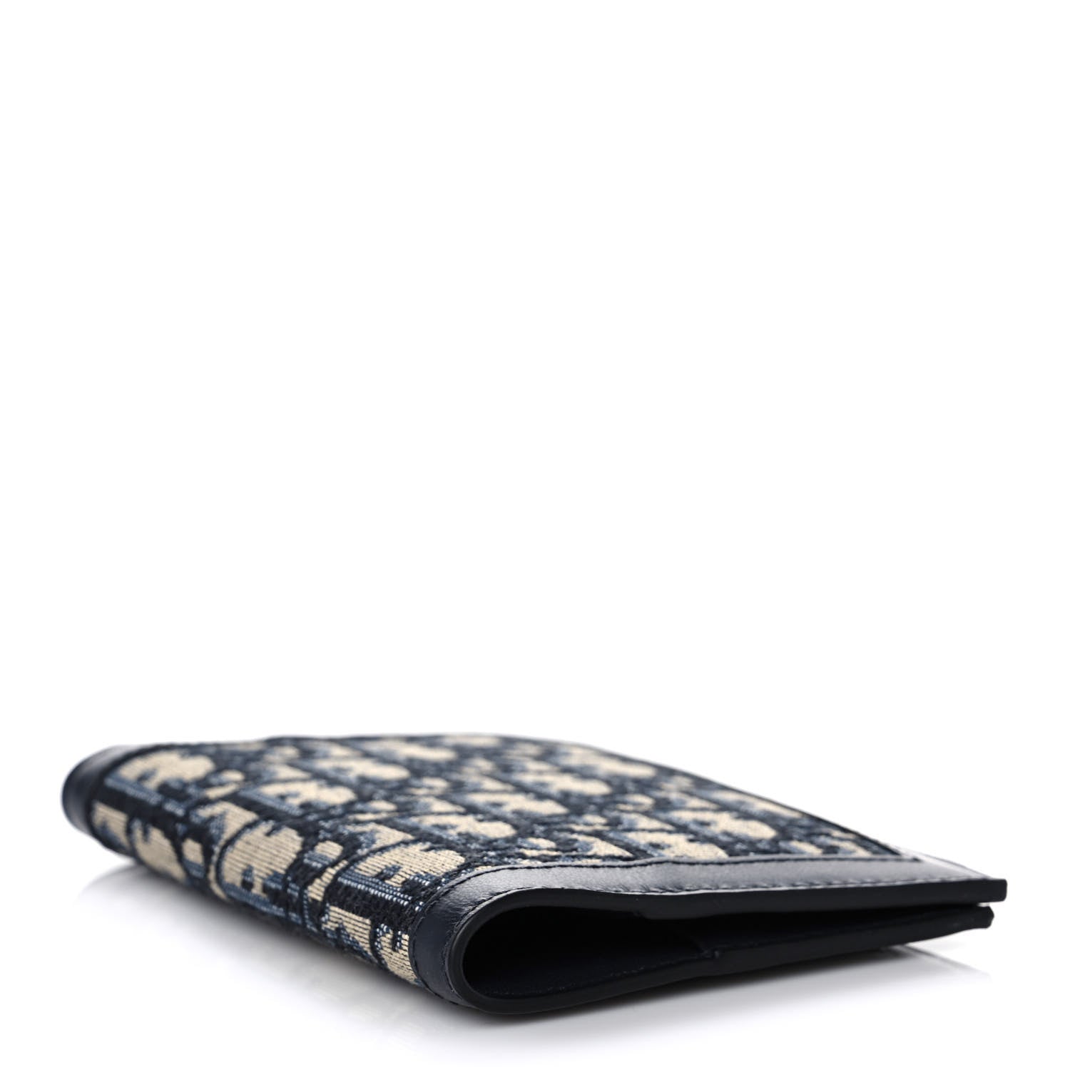 Christian Dior Calfskin Oblique Passport Holder Blue 4 of 9