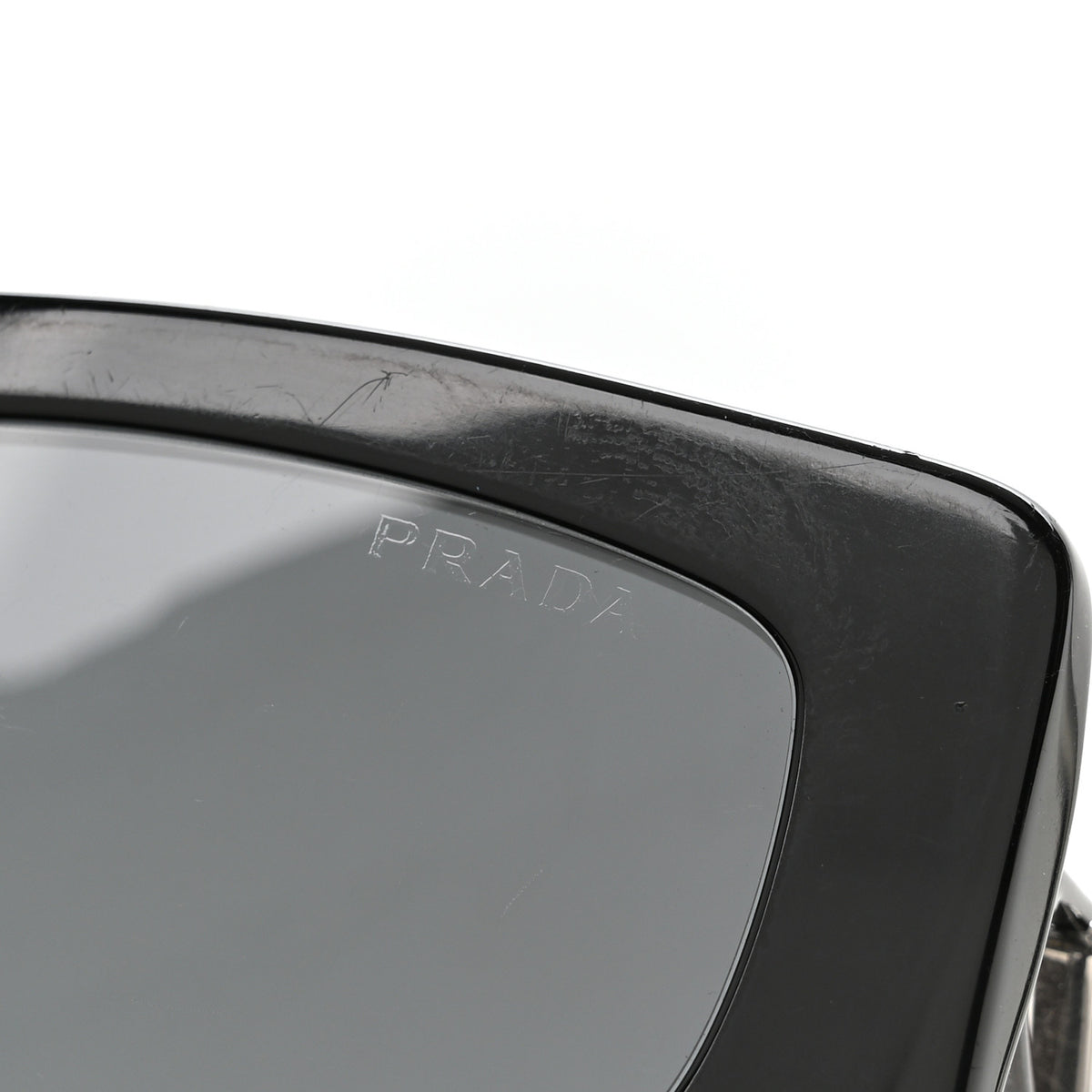 Acetate Sunglasses SPR 14Y Black Slate Gray