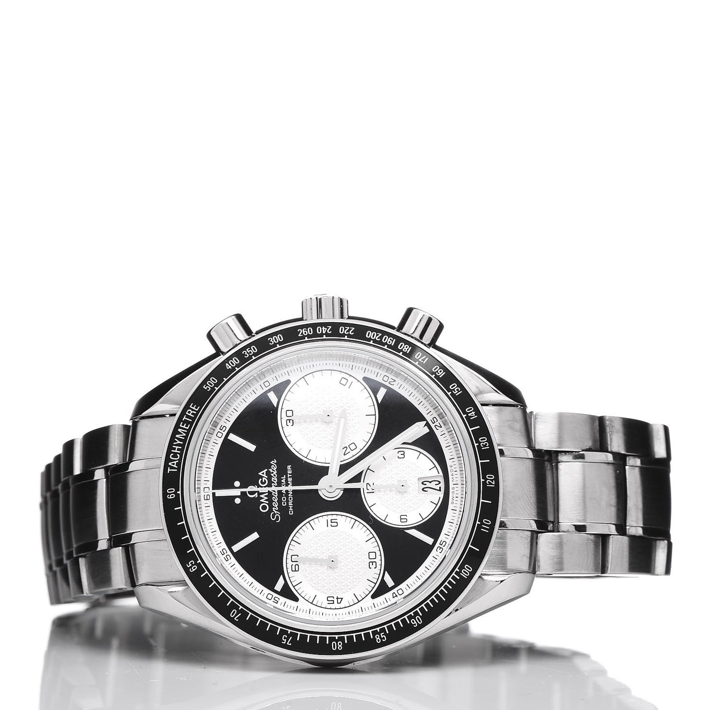 Stainless Steel 40mm Speedmaster Racing Co-Axial Chronograph Automatic Watch Black 326.30.40.50.01.002