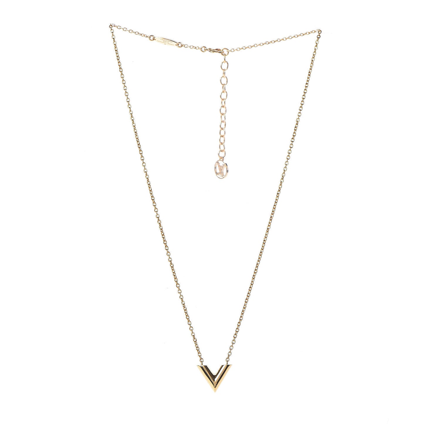 Essential V Necklace Gold