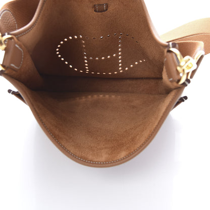 Hermes Taurillon Clemence Evelyne III PM Gold 5 of 10