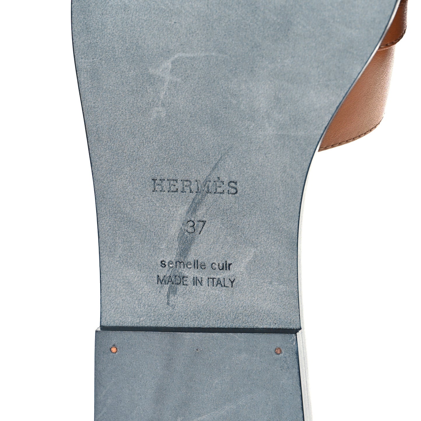 Calfskin Giulia Sandals 37 Naturel