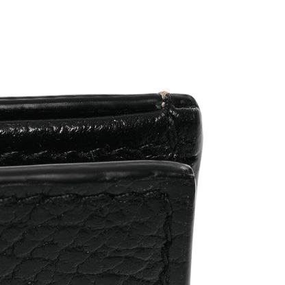 Gucci Dollar Calfskin GG Supreme Monogram GG Marmont Card Case Black Beige Ebony 12 of 12