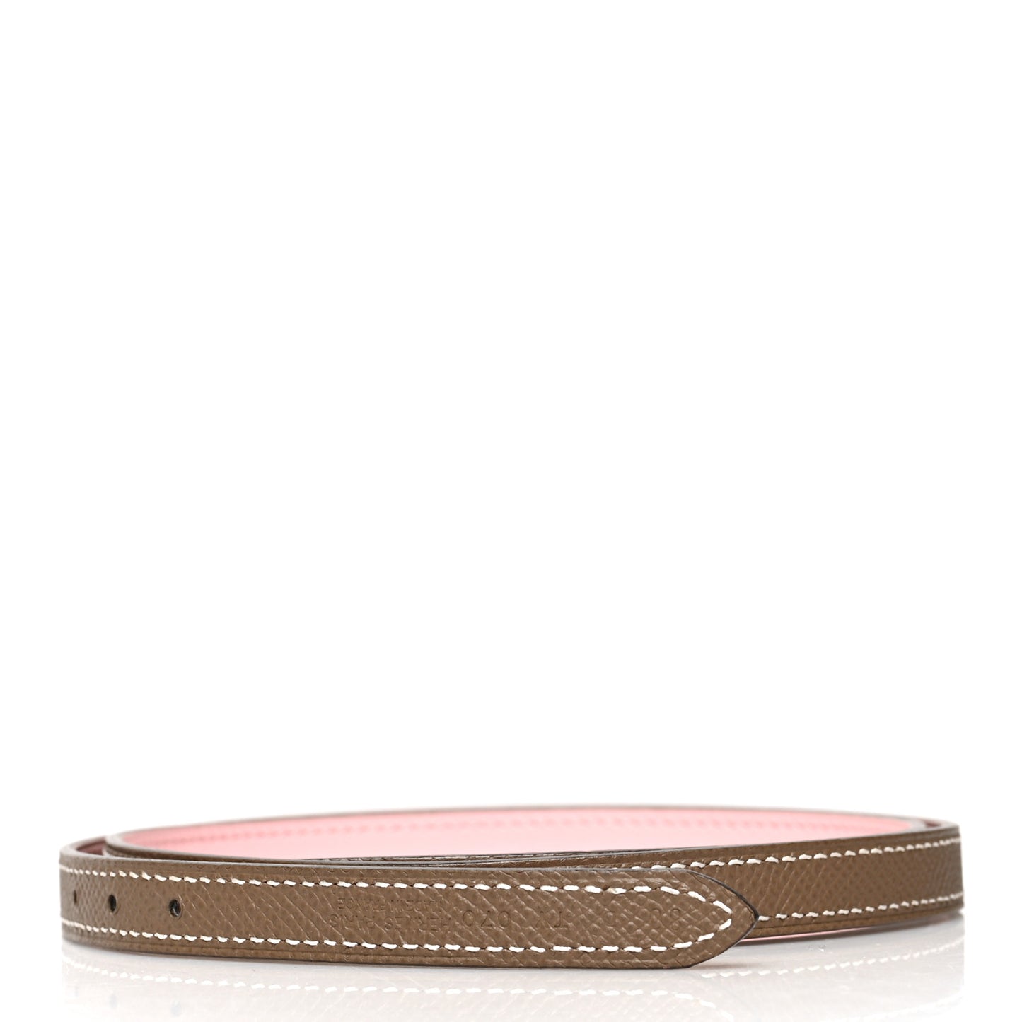 Epsom Swift 13mm Belt Strap 80 Rose Sakura Etoupe