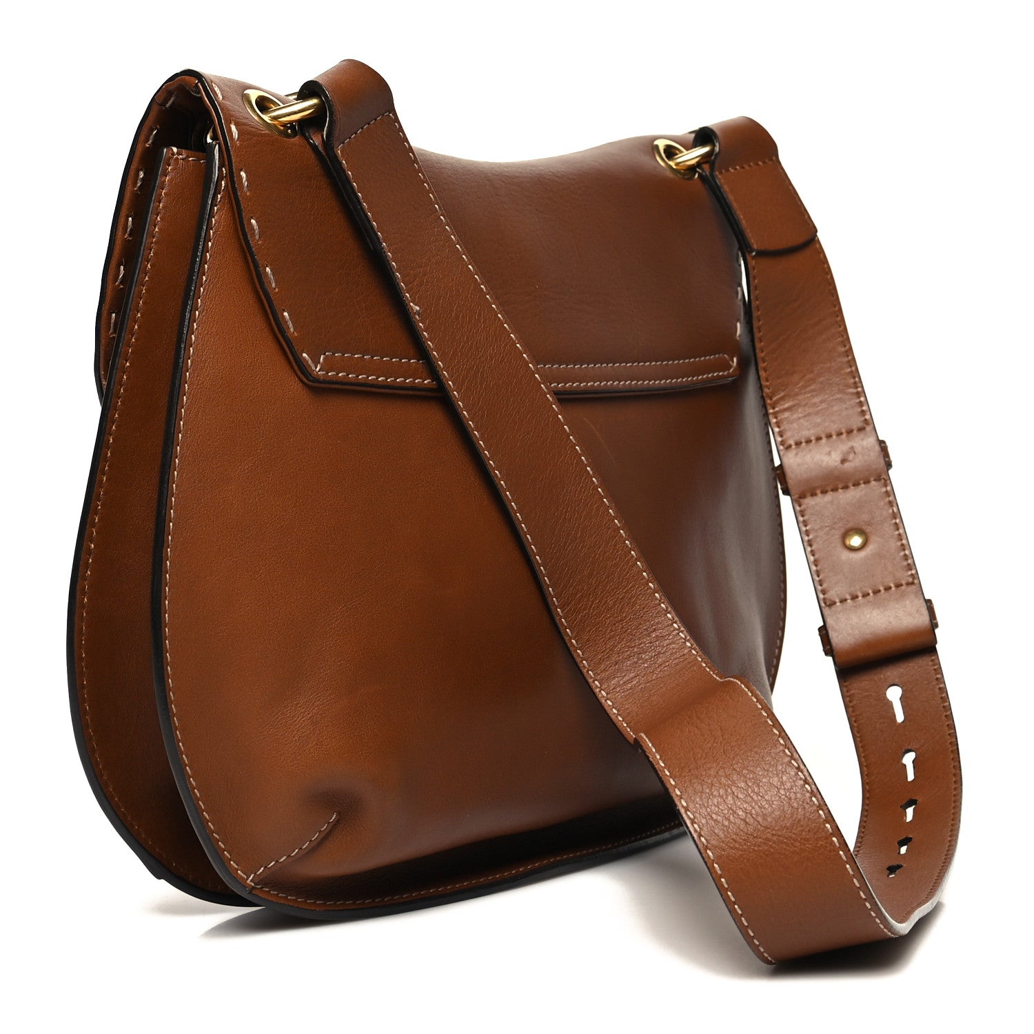 Gucci Calfskin Feline GG Marmont Flap Shoulder Bag Cuir 3 of 12