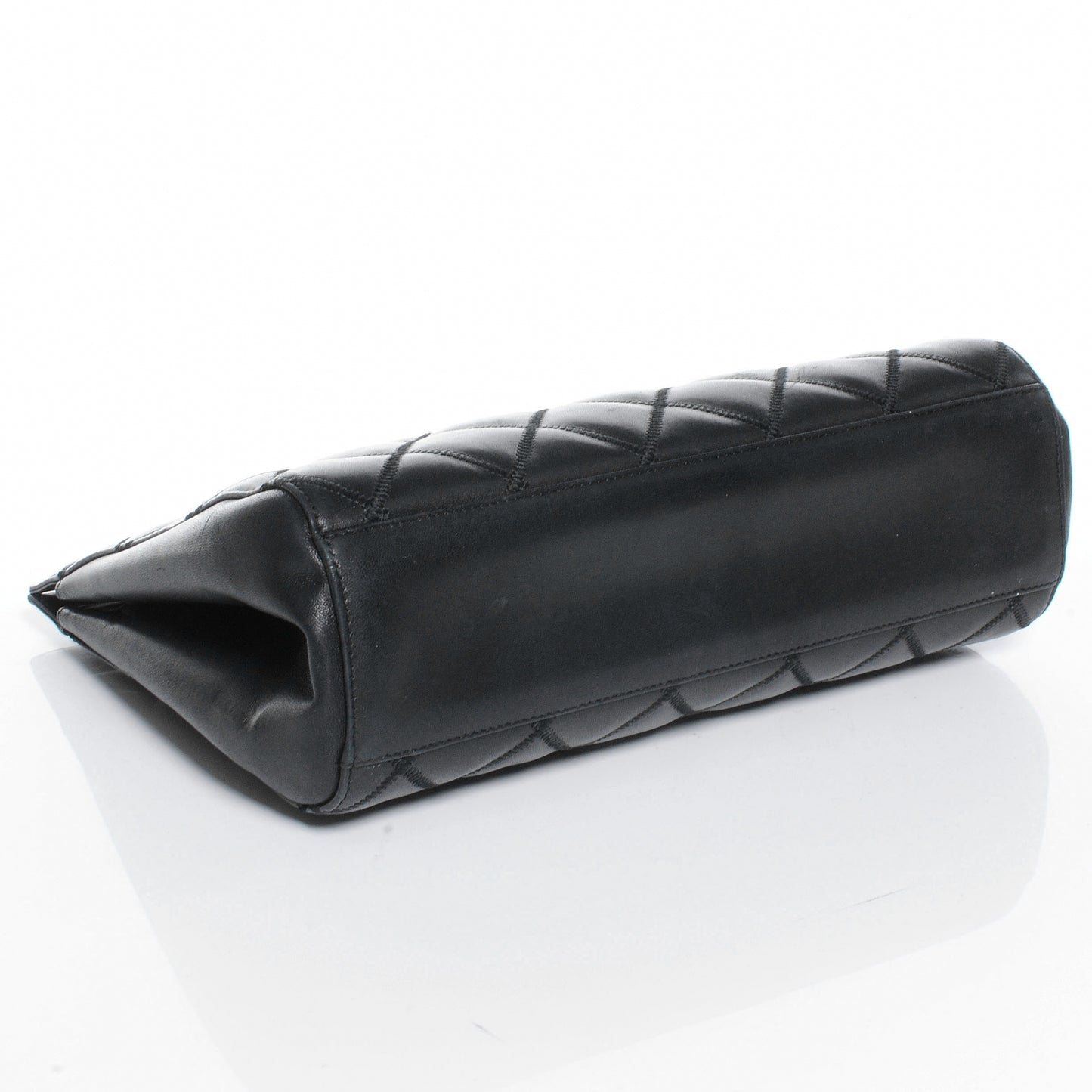 Lambskin Shopping Tote Black
