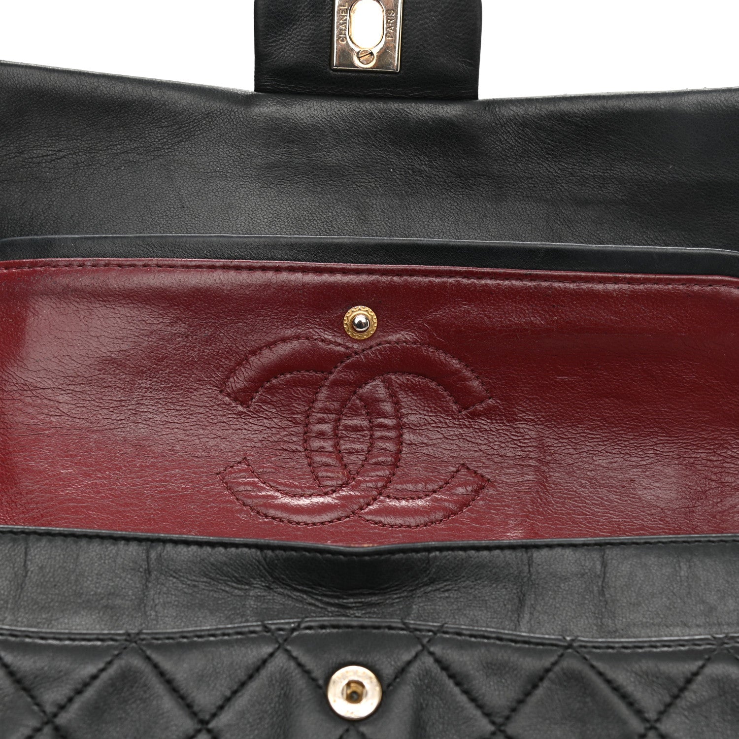 Chanel Lambskin Quilted Small Double Flap Black 11 of 13