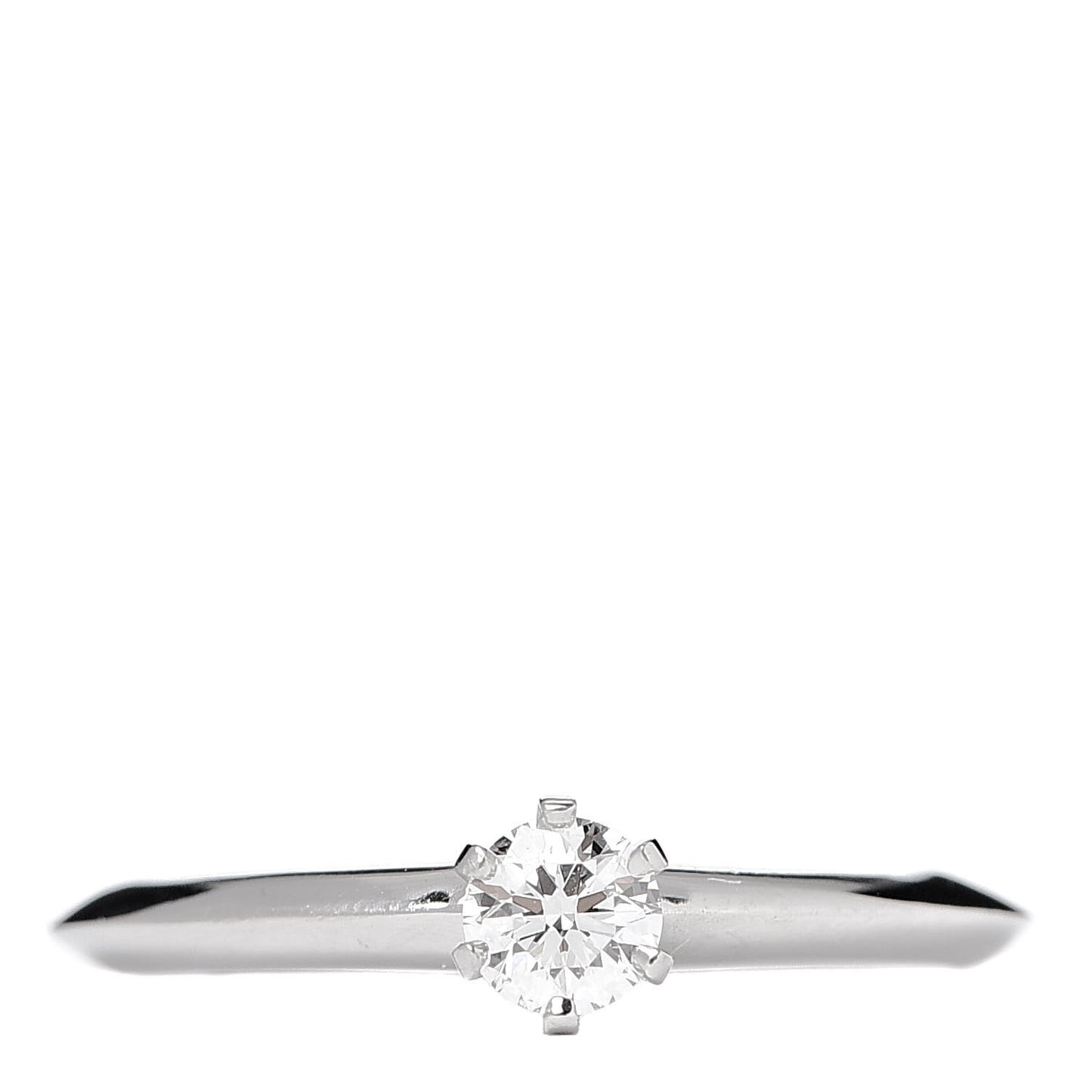 Platinum Diamond .24ct Solitaire Engagement Ring 52 6