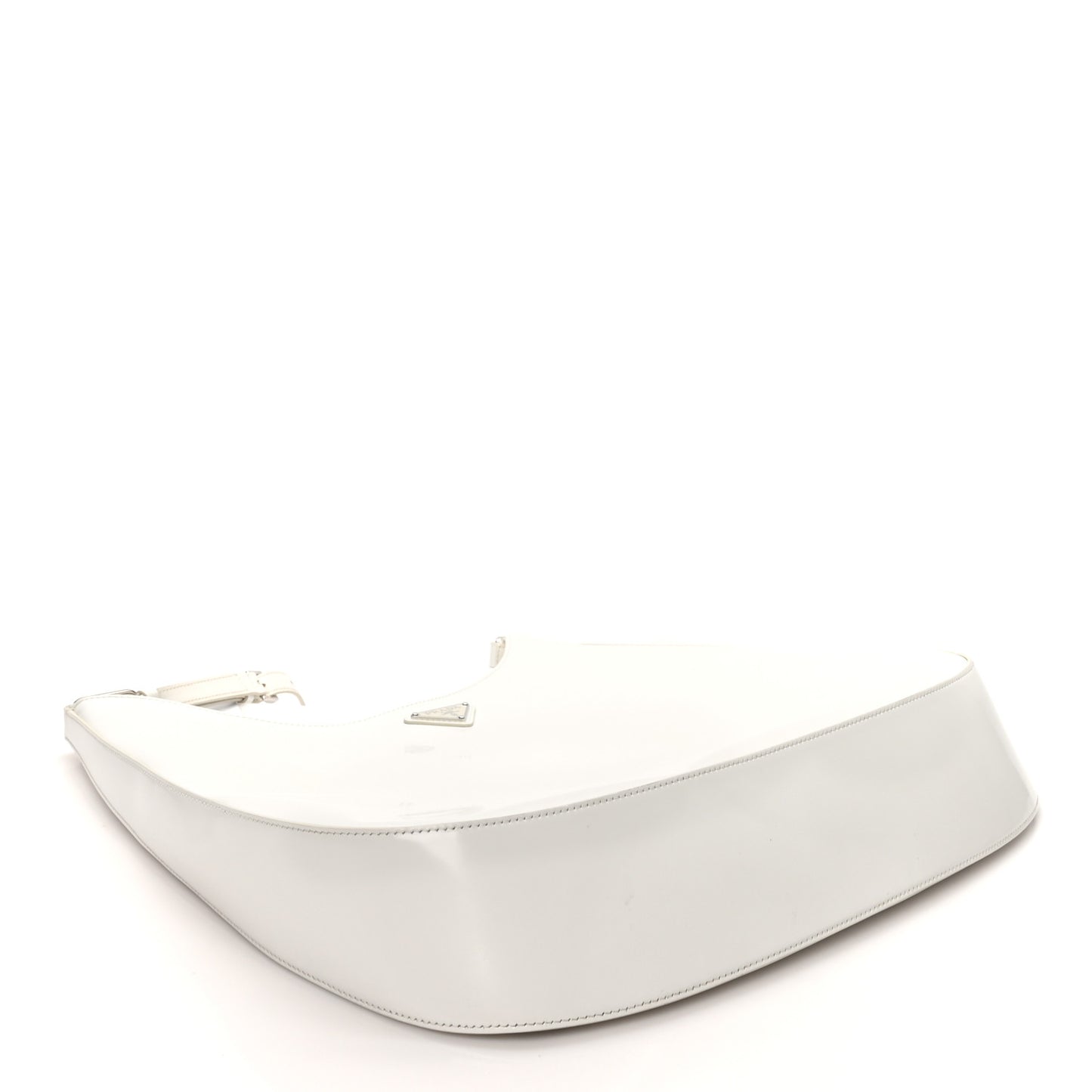 Spazzolato Maxi Cleo Adjustable Strap Shoulder Bag White