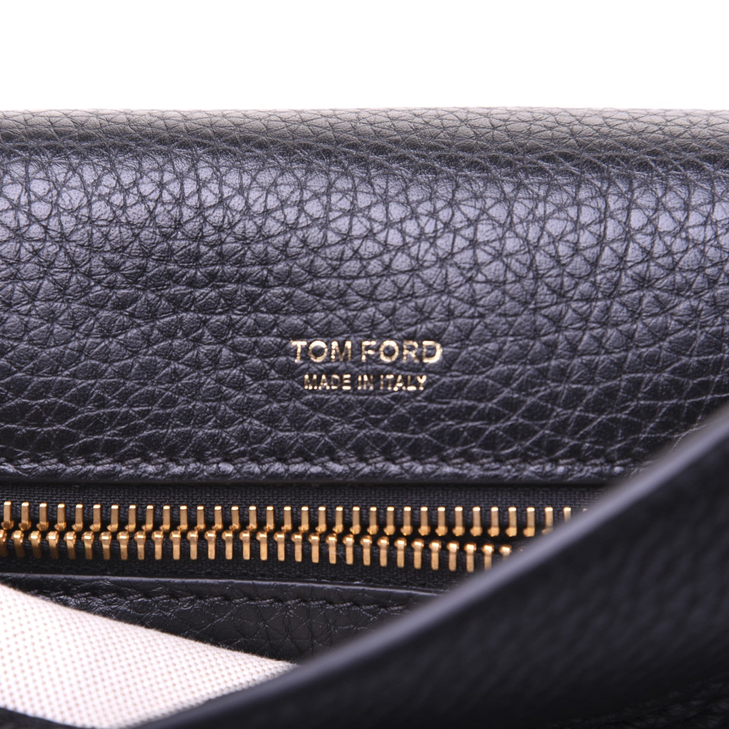 Tom Ford Grained Calfskin Small T Clasp Tara Crossbody Bag Black 8 of 13