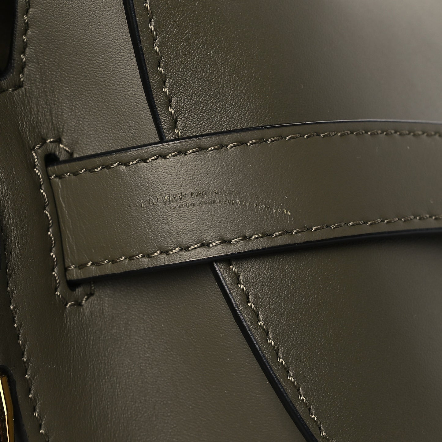 Calfskin Jacquard Small Gate Dual Bag Autumn Green