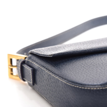 Fendi Boarskin Baguette Navy Blue 9 of 11