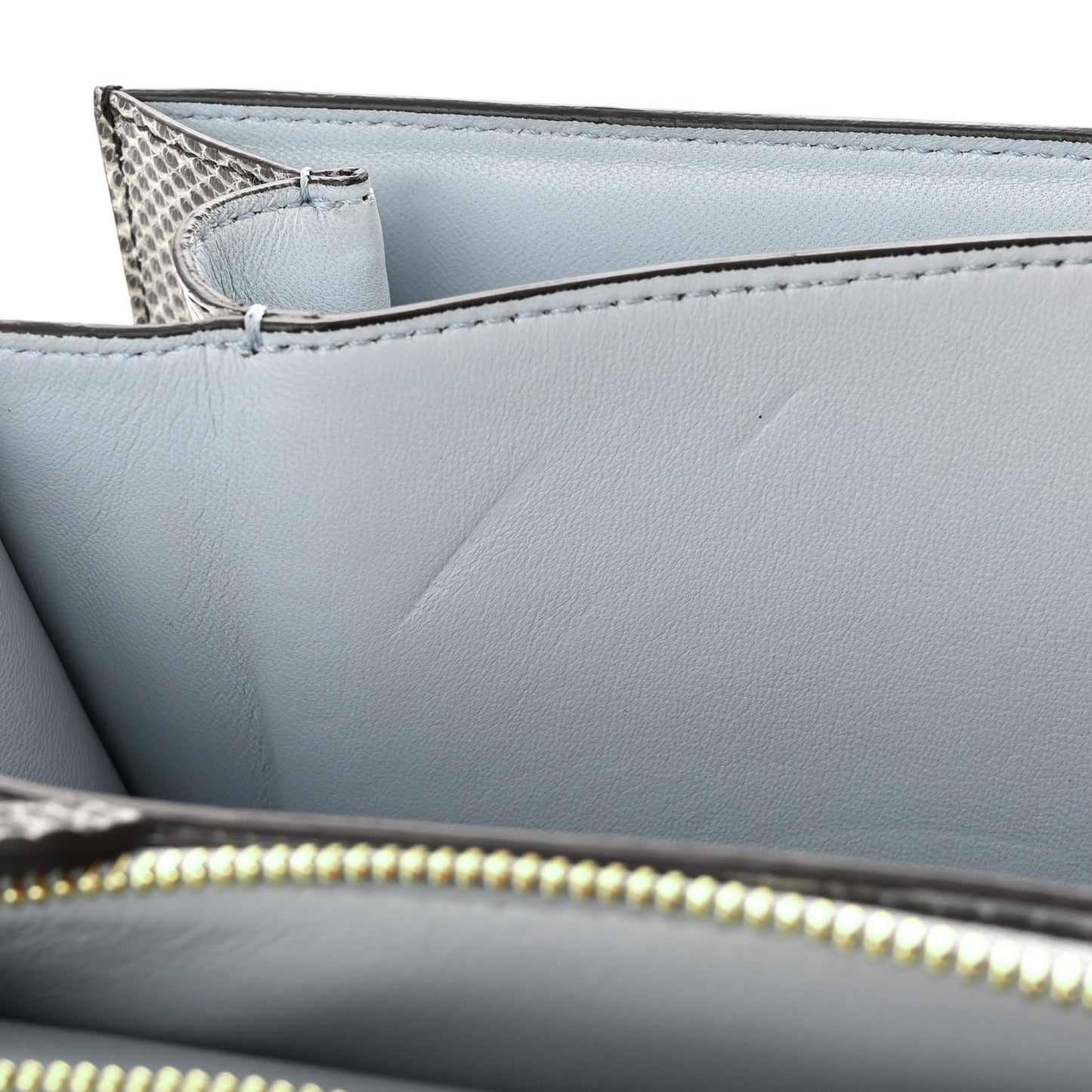 Lizard Medium Classic Box Flap Bag Mineral