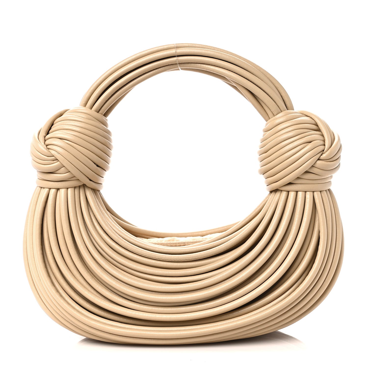 Bottega Veneta Nappa Mini Tubular Double Knot Porridge 1 of 9