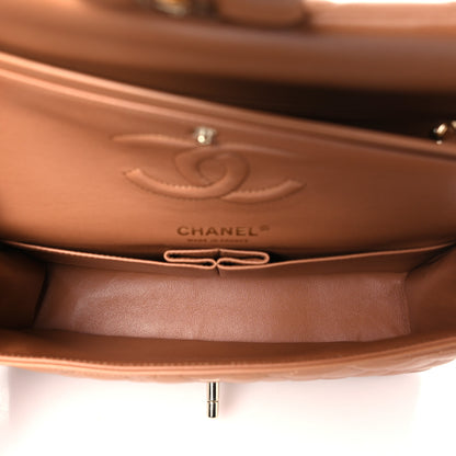 Chanel Lambskin Quilted Medium Double Flap Brown 5 of 10